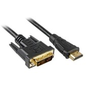 HDMI -> DVI-D (24+1) 1m Negru