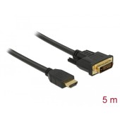 HDMI > DVI 24+1 bidirectional 5.00m Negru