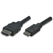 HDMI High Speed cu Ethernet-Mini HDMI, 3m sw.