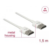 HDMI-HighSpeed Ethernet A->A 4K 3D 1,50m Alb