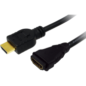 HDMI Male - HDMI Female, 2m, negru