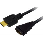 HDMI Male - HDMI Female, v1.4, 1m, Ethernet, negru