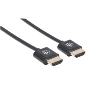 HDMI ultra subtire cu Ethernet 3 m. Negru