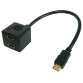 HDMI Video Splitter Stecker la 2x HDMI Buchse