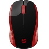 HP Mouse wireless HP 200, Negru/Rosu