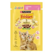 Hrana umeda pentru pisici Friskies Junior, Pui in Sos, 85 g
