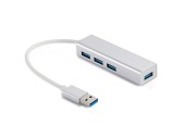 hub usb 3.0 sandberg 333-88 saver, 4 porturi, argintiu