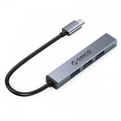 HUB USB Orico AHC1, 3x USB 3.0 female, 1x USB 2.0, 15 cm (Gri)