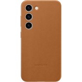 Husa de protectie Samsung Leather pentru Galaxy S23, Camel