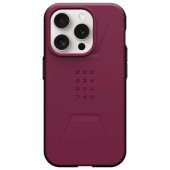 Husa de protectie UAG Civilian Magsafe pentru iPhone 15 Pro, Bordeaux