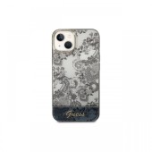 Husa iPhone 14 Plus Guess TPU Toile De Jouy Gri