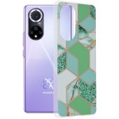 Husa pentru Huawei nova 9 / Honor 50 - Techsuit Marble Series - Green Hex