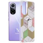 Husa pentru Huawei nova 9 / Honor 50 - Techsuit Marble Series - Purple Hex