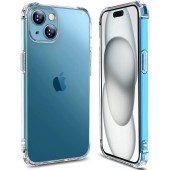 Husa pentru iPhone 15 - Techsuit Shockproof Clear Silicone - Clear