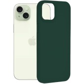 Husa pentru iPhone 15 Plus - Techsuit Soft Edge Silicone - Dark Green