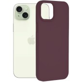 Husa pentru iPhone 15 Plus - Techsuit Soft Edge Silicone - Plum Violet