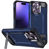 Husa pentru iPhone 15 Pro - Techsuit Hybrid Armor Kickstand - Blue