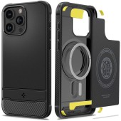 Husa pentru iPhone 15 Pro Max - Spigen Rugged Armor MagSafe - Black