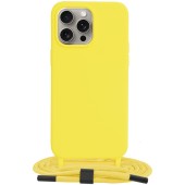 Husa pentru iPhone 15 Pro Max - Techsuit Crossbody Lanyard - Yellow