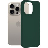 Husa pentru iPhone 15 Pro Max - Techsuit Soft Edge Silicone - Dark Green