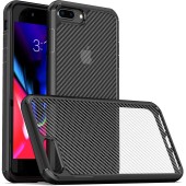 Husa pentru iPhone 7 Plus / 8 Plus - Techsuit CarbonFuse - Black