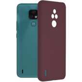 Husa pentru Motorola Moto E7 - Techsuit Soft Edge Silicone - Plum Violet