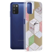 Husa pentru Samsung Galaxy A03s - Techsuit Marble Series - Purple Hex