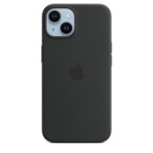 Husa Protectie Spate Apple MW5R3ZM/A pentru iPhone 14, Silicon, MagSafe (Negru)