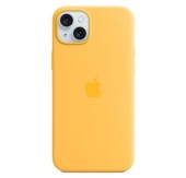 Husa Protectie Spate Apple MWNF3ZM/A pentru iPhone 15 Plus, Silicone Case cu MagSafe (Portocaliu)