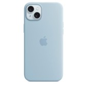 Husa Protectie Spate Apple MWNH3ZM/A pentru iPhone 15 Plus, Silicon, MagSafe (Albastru deschis)