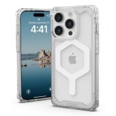 Husa Protectie Spate UAG Plyo MagSafe Series pentru Apple iPhone 15 Pro (Alb/Transparent)