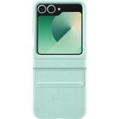 Husa Samsung Kindsuit Leather Case pentru Galaxy Z Flip 6, Mint