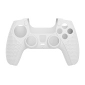 Husa silicon Body Lock pentru controller PS5 White Shark, Alb