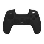 Husa silicon Body Lock pentru controller PS5 White Shark, Negru