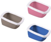 IMAC Litieră deschisă pentru pisici FUNNY JUNIOR Alb, 57 x 43 x 28,5 cm