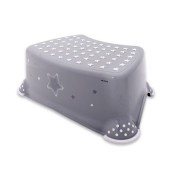 Inaltator baie antiderapant Lorelli, 40,5 x 29 x 14 cm, Stars Grey