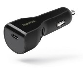 Incarcator auto Hama 178313, 1 x USB Type C, Power Delivery, 3A (Negru)