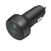 Incarcator auto Hama 210569, USB-C, Turbo Fast Charge, Negru