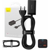 Incarcator GaN3 Pro, 2x USB-C, 2x USB, 65W (black) CCGP040101