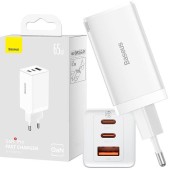 Incarcator GaN5 Pro 2xUSB-C + USB, 65W (white)