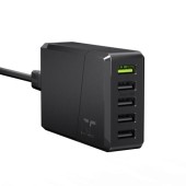 Incarcator Green Cell CHARGC05, 5 x USB, Fast Charging 52W (Negru)