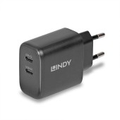 Incarcator Lindy 2x USB Type-C GaN 65W