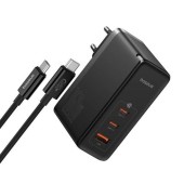 Incarcator retea Baseus GaN5 Pro, 2 x USB-C, 1 x USB-A, 160W, Negru