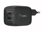 Incarcator retea Belkin WCH011vfBK, 45W, PD 3.0, 2x USB-C (Negru)