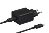 Incarcator retea Samsung EP-T4511XBEGEU, 45 W, Super Fast Charging, Cablu USB Type-C 1.8m (Negru)