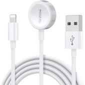 Incarcator wireless cu cablu USB la Apple Watch, Lightning, 2.4A, 1.2m - Yesido (CA70) - White