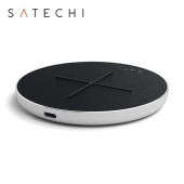 Incarcator Wireless Fast Charge Satechi, 10W, Certificat QI (Negru/Alb)