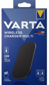 Incarcator Wireless Varta Charger Multi, Quick Charge, 20W, (Negru)