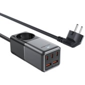 Incarcator Z2, GaN, 3xUSB-C, 2xUSB-A, 75W (black)