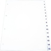 Index plastic Optima A5 alfabetic A-Z 120 microni gri